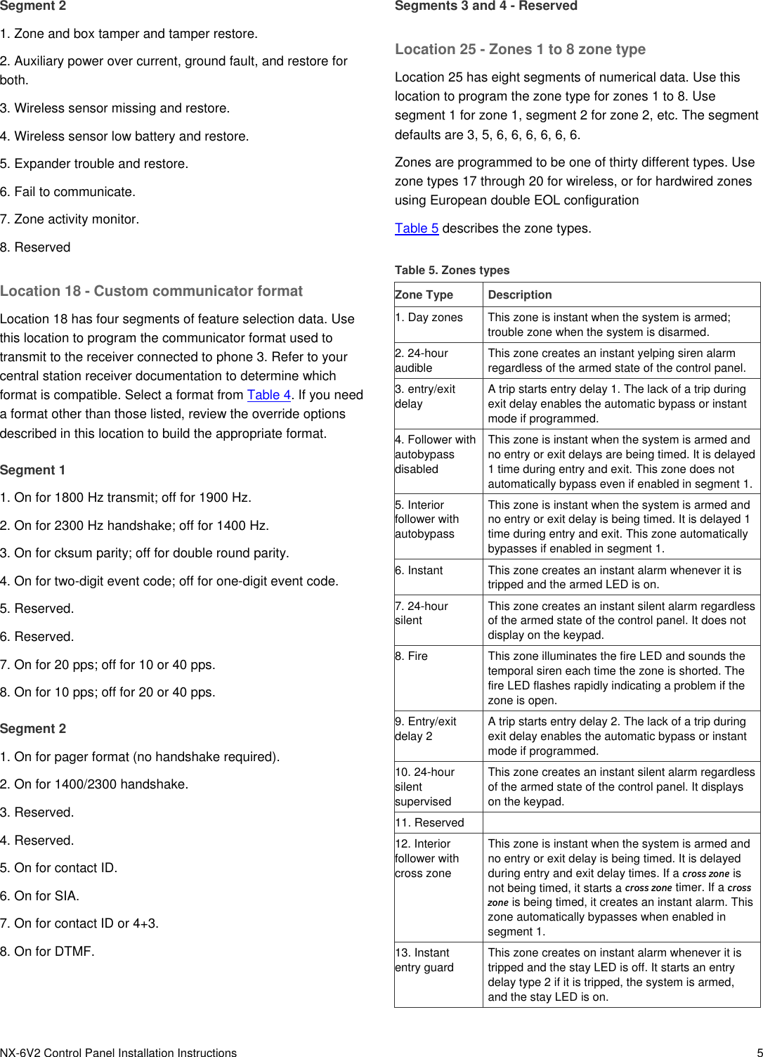 Page 5 of 10 - NX-6V2 Control Panel Installation Instructions  466-2338 REV B Install