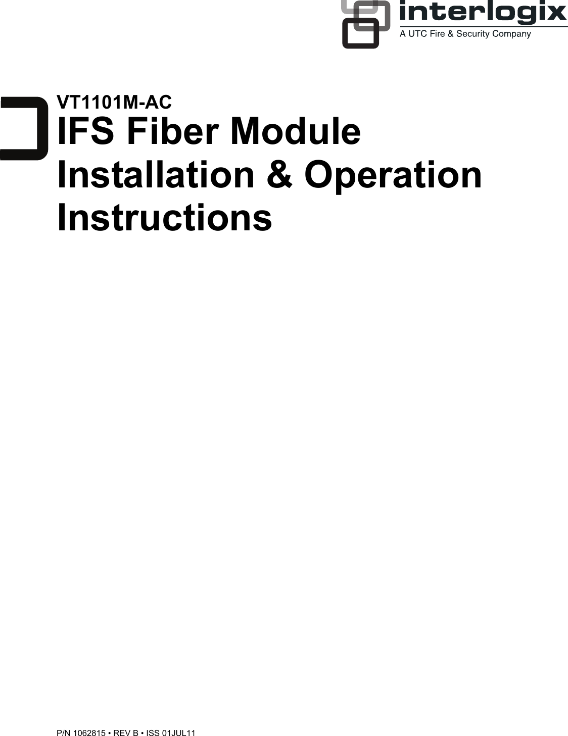 Page 1 of 5 - Warranty2  Ifs Vt1101m-ac Series Install & Oper Instr