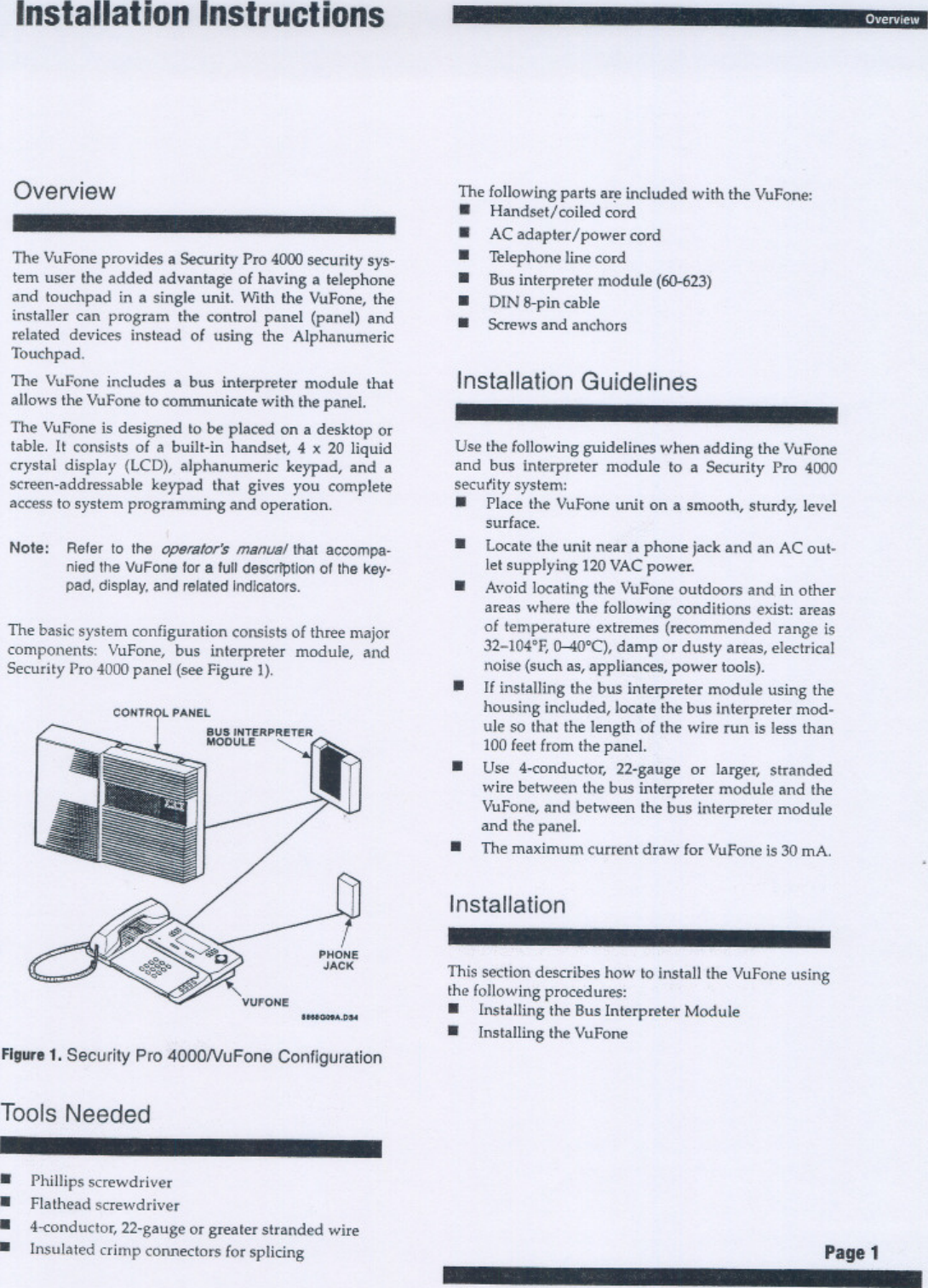 Page 3 of 12 - ITI Vu Fone For Security Pro 4000 Install Instructions