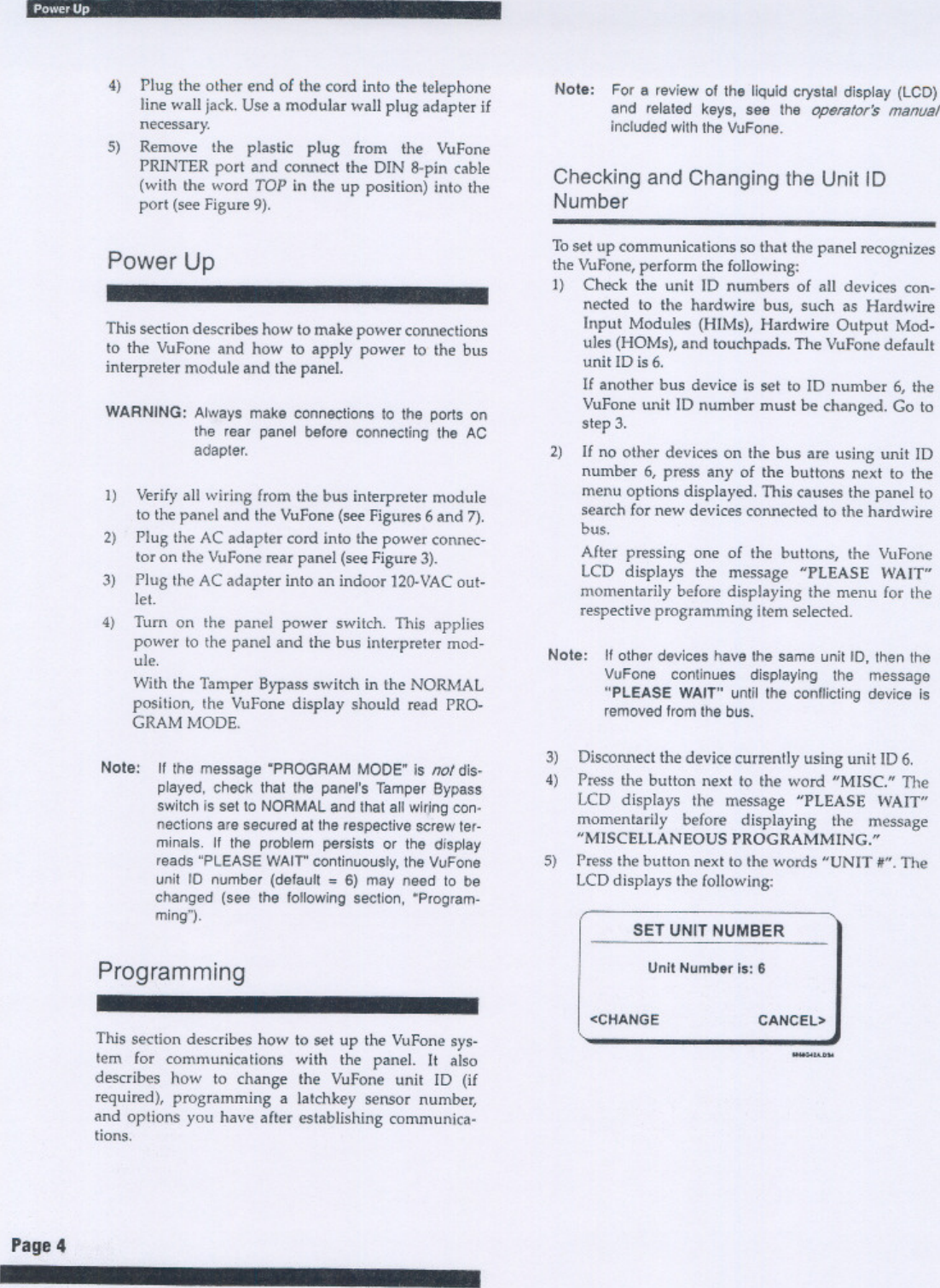 Page 6 of 12 - ITI Vu Fone For Security Pro 4000 Install Instructions