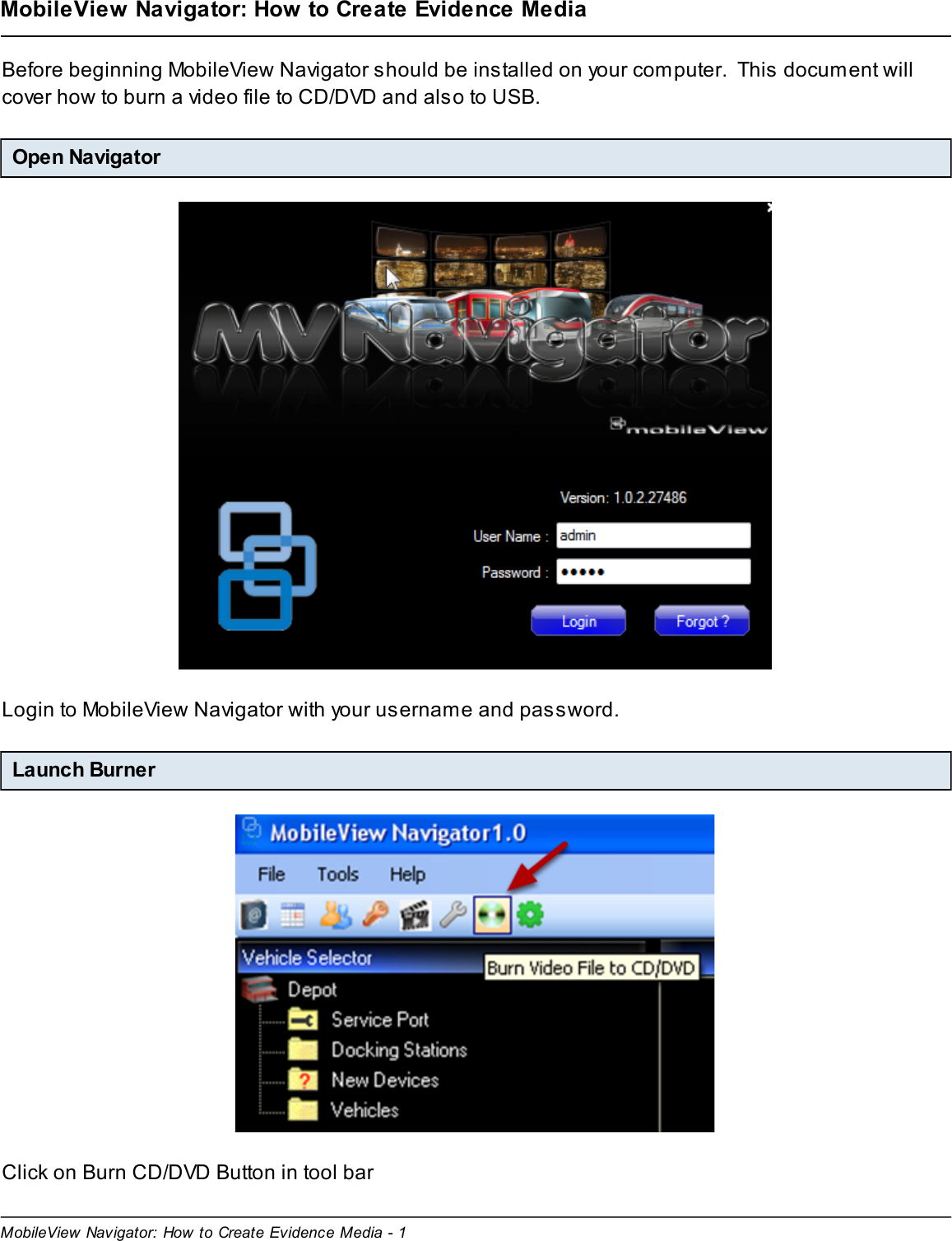 MobileView Navigator Mobile View How To Create Evidence Media