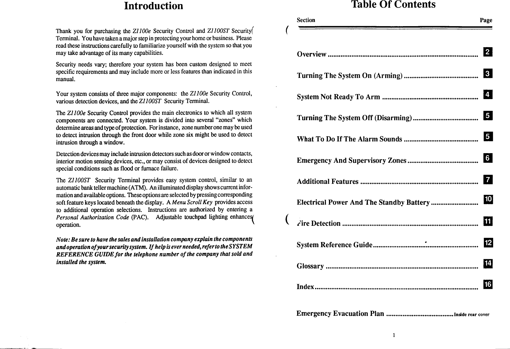 Page 2 of 12 - Z1100e LCD User Manual  Moose For Z1100ST Security Terminal