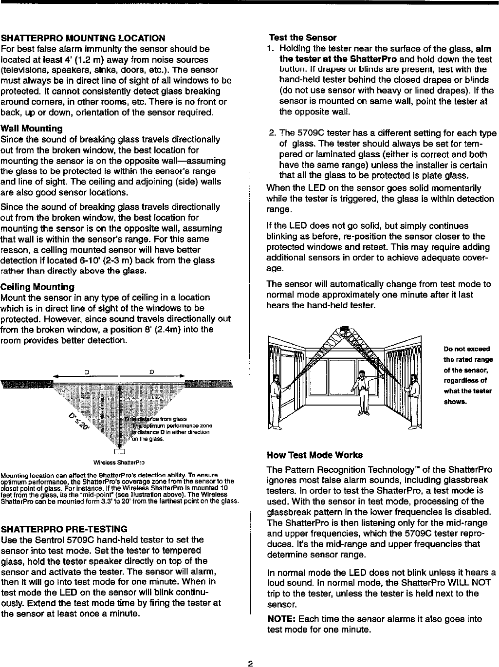 Page 2 of 4 - Print 40502.DCX (4 Pages)  Sentrol 4545 Install Instructions 1999