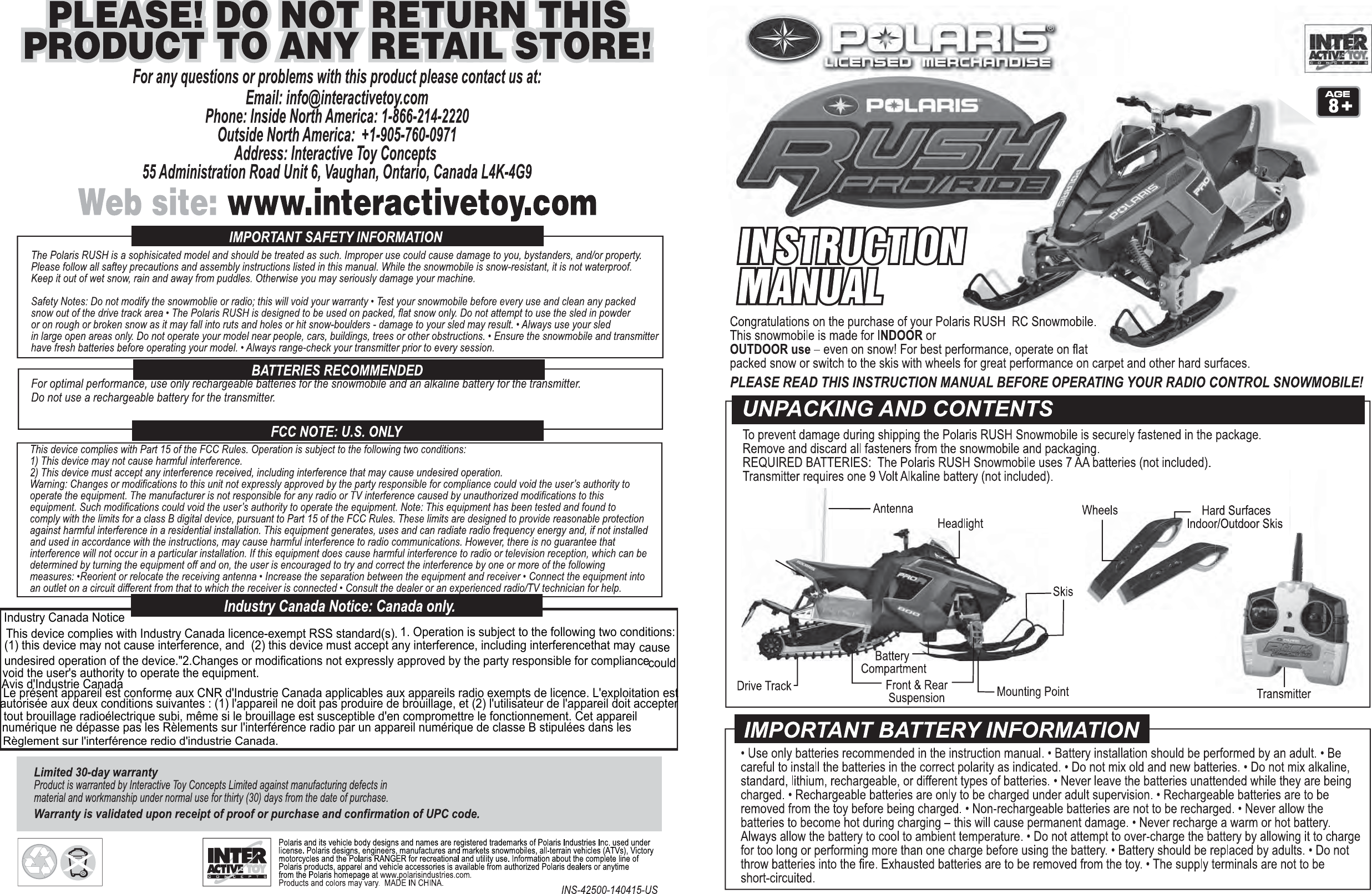 Industry Canada NoticeThis device complies with Industry Canada licence-exempt RSS standard(s). 1. Operation is subject to the following two conditions:(1) this device may not cause interference, and  (2) this device must accept any interference, including interferencethat may causeundesired operation of the device.&quot;2.Changes or modifications not expressly approved by the party responsible for compliance couldvoid the user&apos;s authority to operate the equipment.Avis d&apos;Industrie CanadaLe présent appareil est conforme aux CNR d&apos;Industrie Canada applicables aux appareils radio exempts de licence. L&apos;exploitation estautorisée aux deux conditions suivantes : (1) l&apos;appareil ne doit pas produire de brouillage, et (2) l&apos;utilisateur de l&apos;appareil doit acceptertout brouillage radioélectrique subi, même si le brouillage est susceptible d&apos;en compromettre le fonctionnement. Cet appareil numérique ne dépasse pas les Rèlements sur l&apos;interférence radio par un appareil numérique de classe B stipulées dans les Règlement sur l&apos;interférence redio d&apos;industrie Canada.