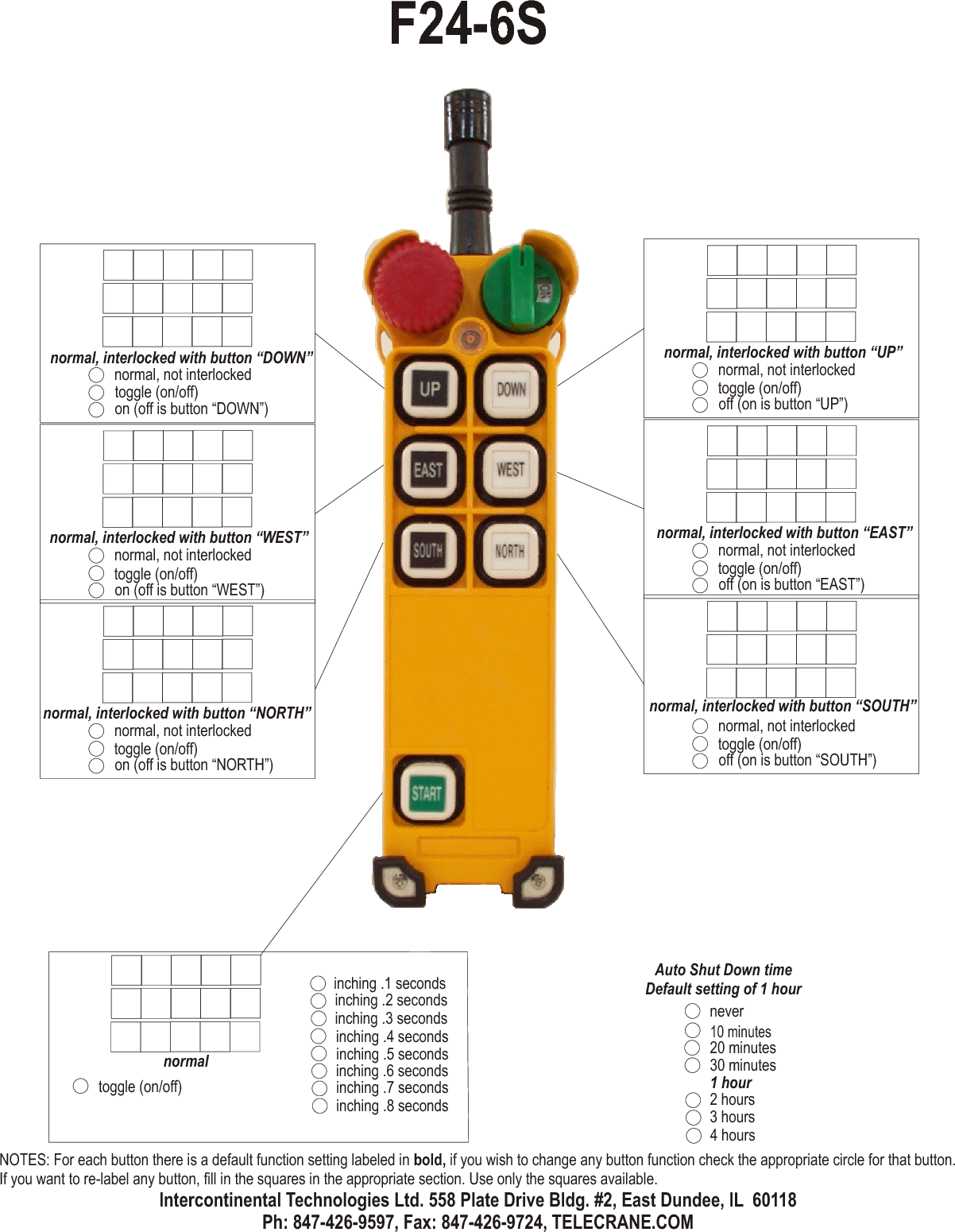 F21 e1b telecrane схема подключения