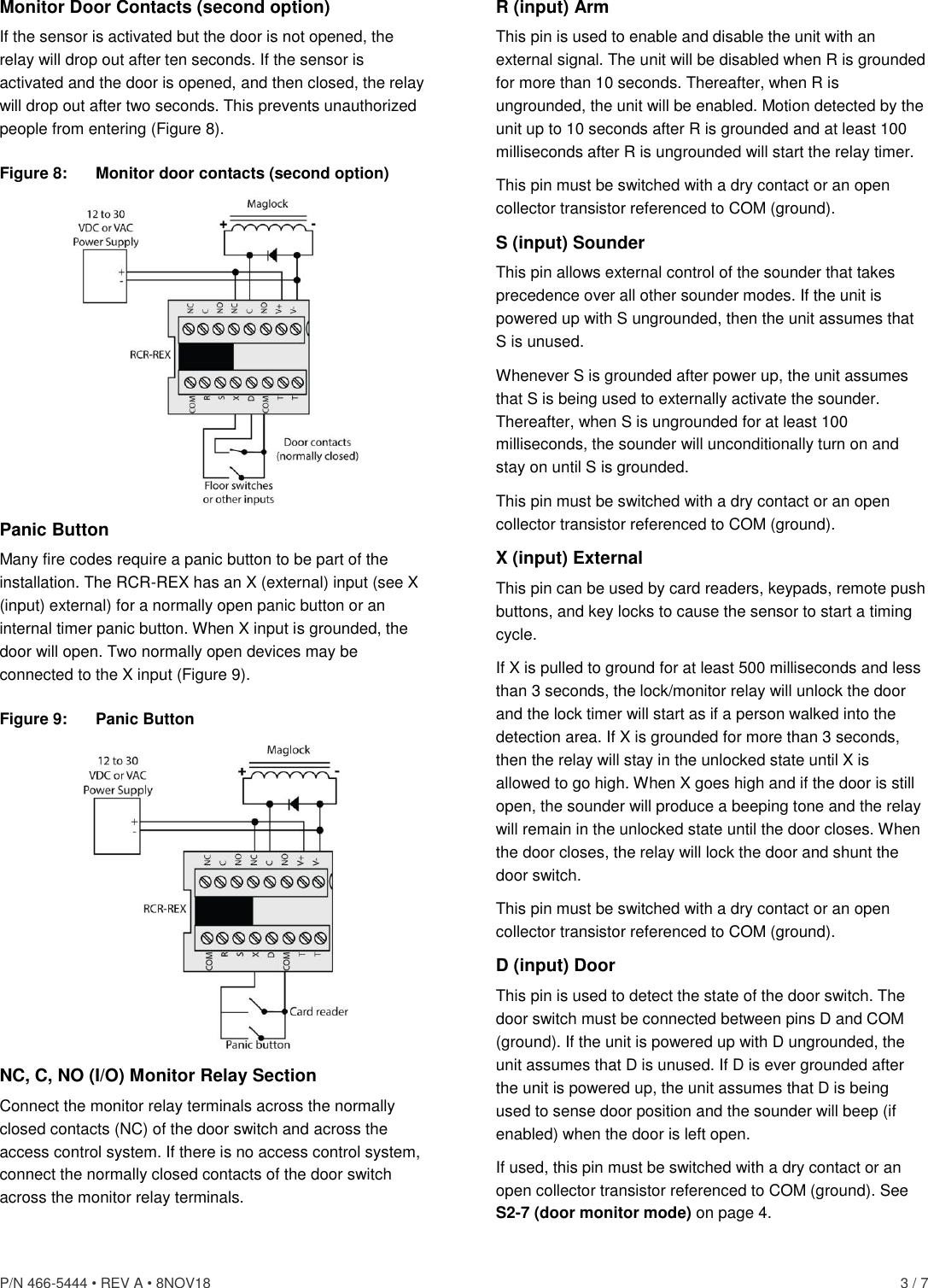 Page 3 of 7 - 9-XXX Name Installation Sheet 466-5444-a-interlogix Rcr Rex Install-guide