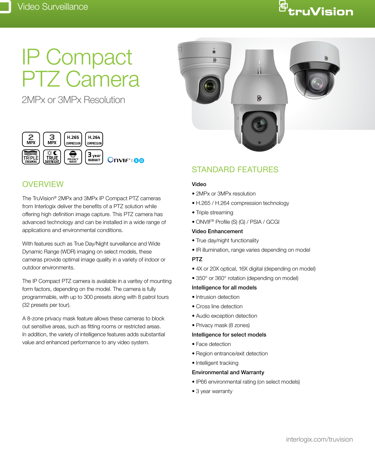 Page 1 of 4 - Data Sheet -- M5 Enclosure For Picture Perfect & Secure  Gsp-2659-compact-ptz-data-sheet-web-v2