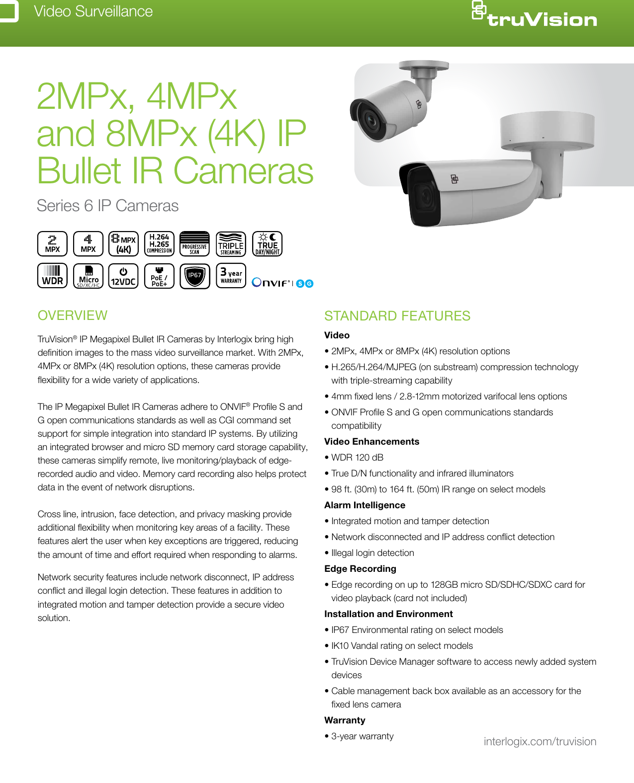 Page 1 of 4 - Data Sheet -- M5 Enclosure For Picture Perfect & Secure  Gsp-2725-series-6-bullet-data-sheet-web