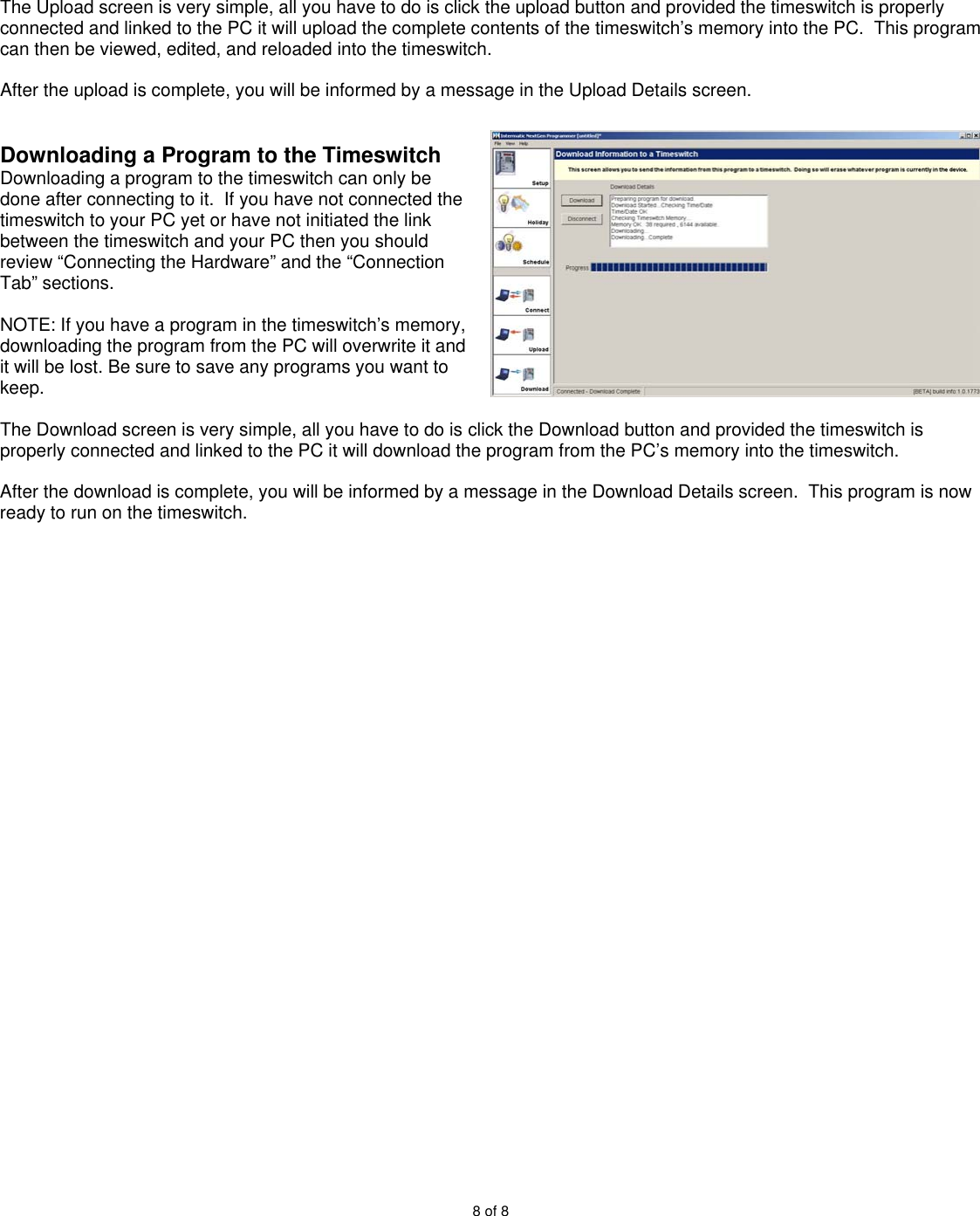Page 8 of 8 - Intermatic Intermatic-Next-Generation-Software-User-Guide-Owner-S-Manual - NextGen Software Manual