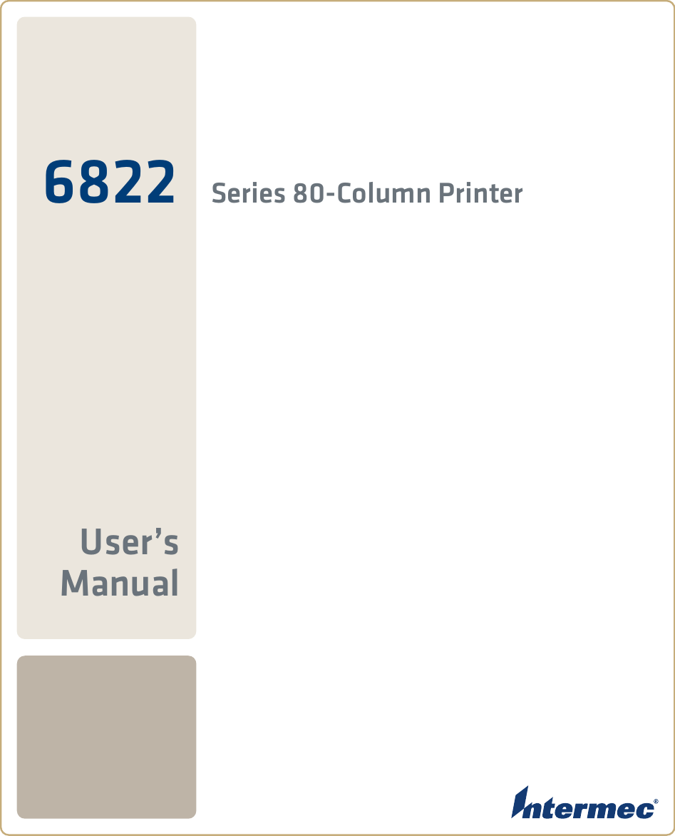 6822 Series 80-Column PrinterUser’s Manual