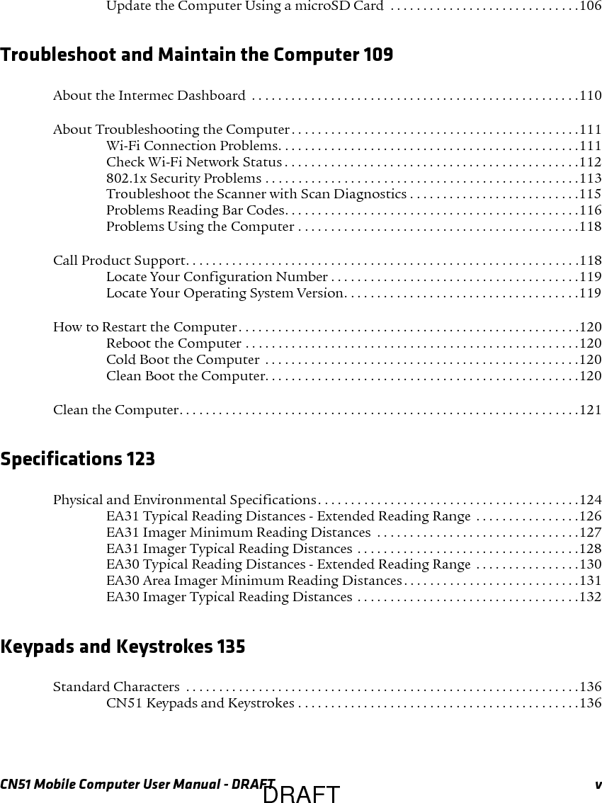 vi CN51 Mobile Computer User Manual - DRAFTDRAFT