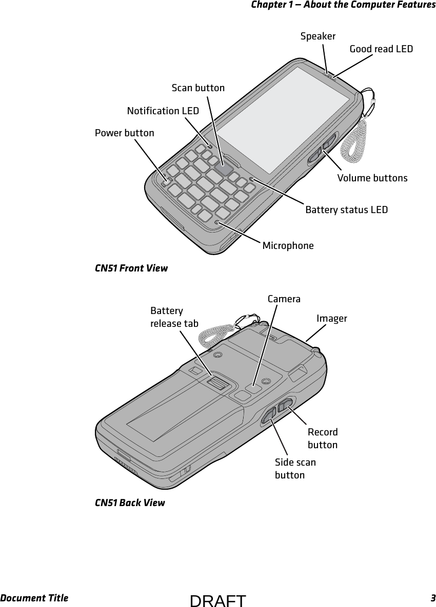 Chapter 1 — About the Computer FeaturesDocument Title 3CN51 Front ViewCN51 Back View(PPESFBE-&amp;%7PMVNFCVUUPOT1PXFSCVUUPO/PUJGJDBUJPO-&amp;%#BUUFSZTUBUVT-&amp;%4DBOCVUUPO4QFBLFS.JDSPQIPOF*NBHFS$BNFSB#BUUFSZSFMFBTFUBC4JEFTDBOCVUUPO3FDPSECVUUPODRAFT