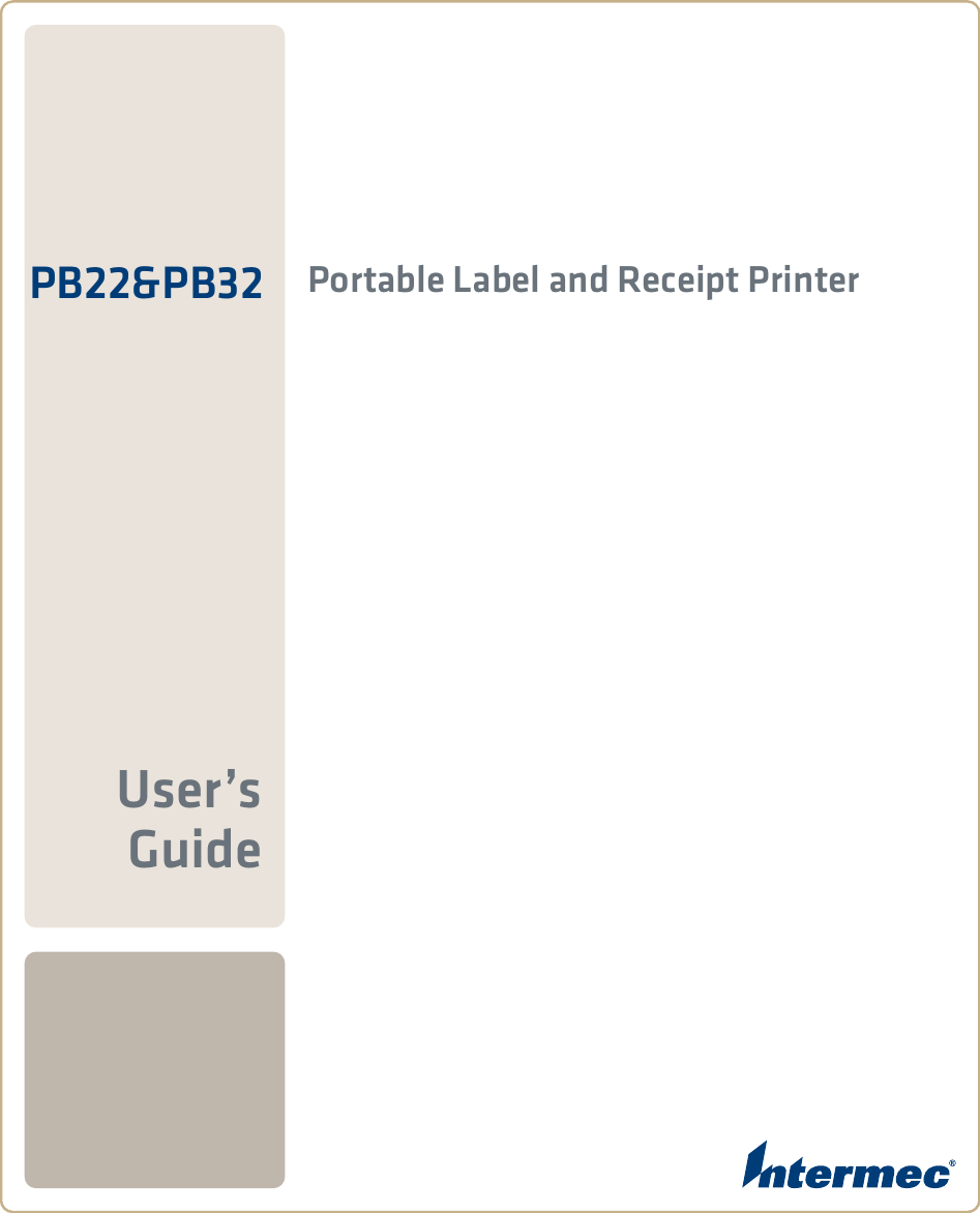 PB22&amp;PB32 Portable Label and Receipt Printer User’sGuide