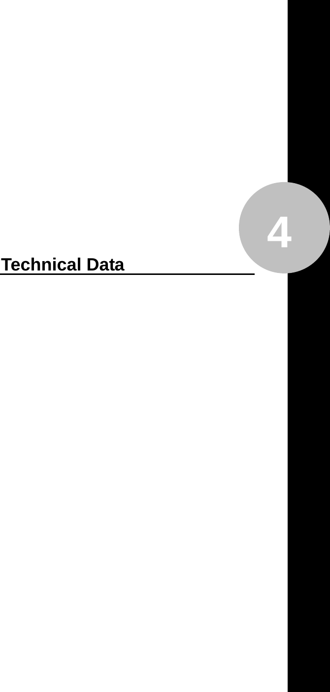     4           Technical Data  