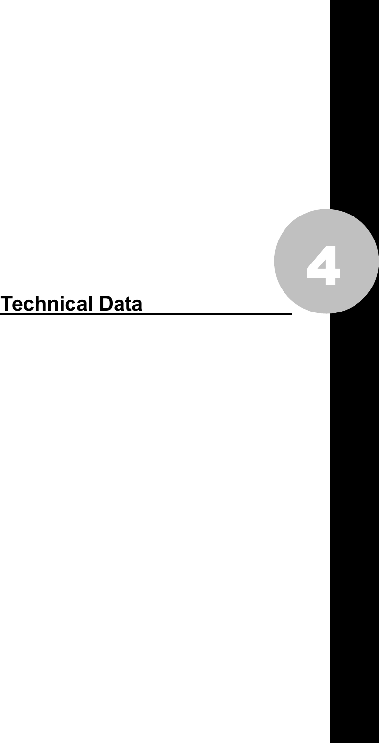     4           Technical Data  