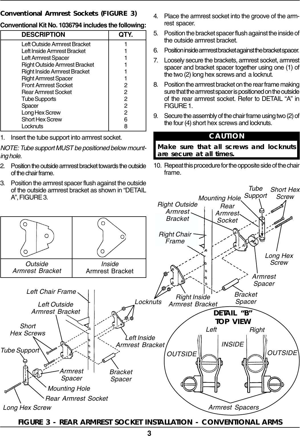 Page 3 of 8 - Invacare Invacare-1036793-Users-Manual- 1040101  Invacare-1036793-users-manual