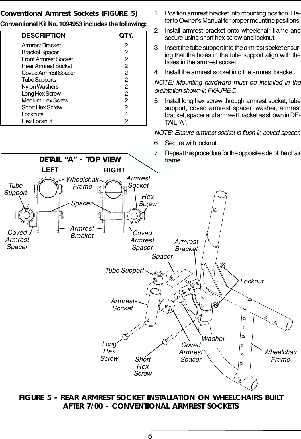 Page 5 of 8 - Invacare Invacare-1036793-Users-Manual- 1040101  Invacare-1036793-users-manual