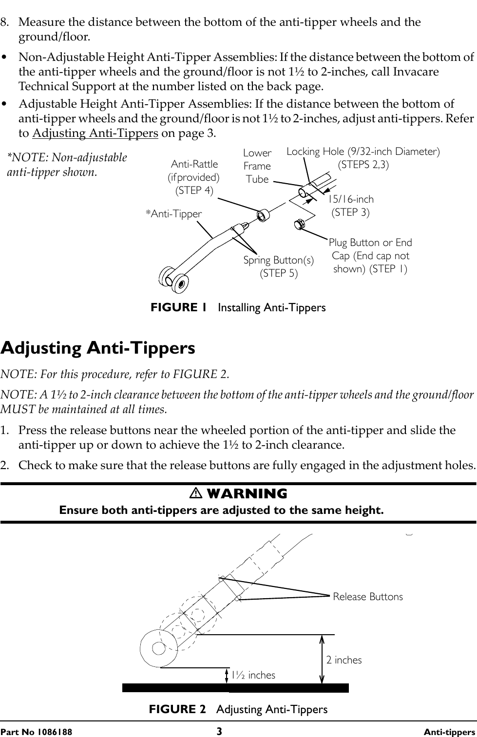 Page 3 of 12 - Invacare Invacare-1036900-Users-Manual- 1086188C  Invacare-1036900-users-manual
