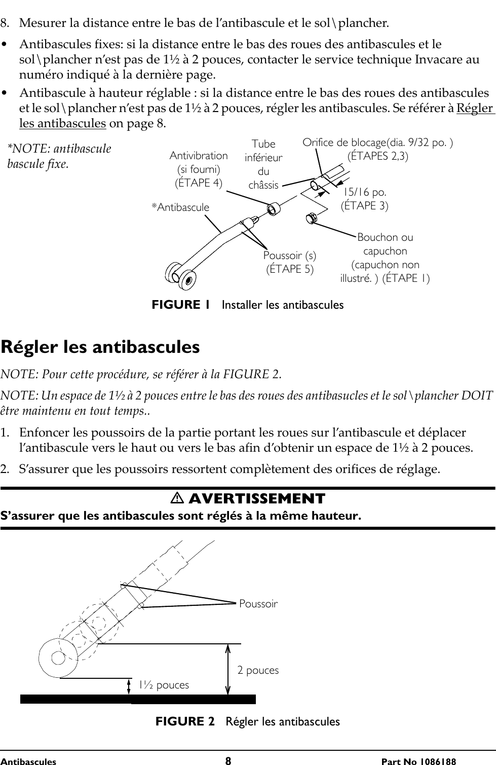 Page 8 of 12 - Invacare Invacare-1036900-Users-Manual- 1086188C  Invacare-1036900-users-manual