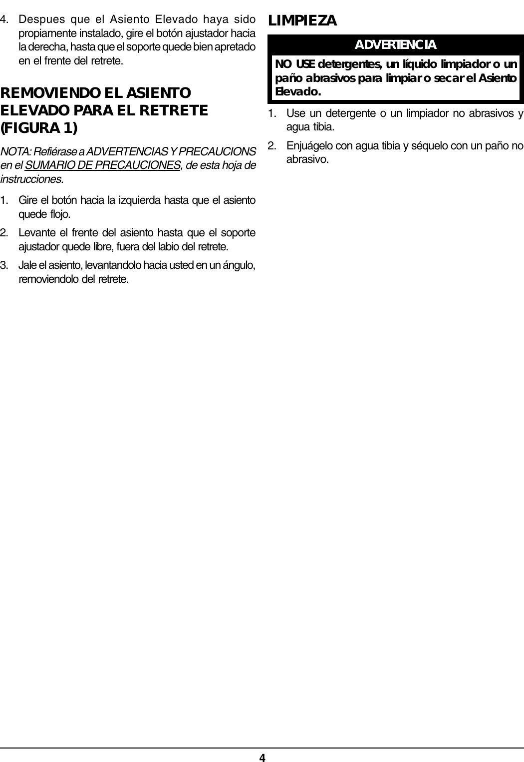 Page 4 of 8 - Invacare Invacare-1391Ap-Users-Manual- 1087195 Invacare-1391ap-users-manual