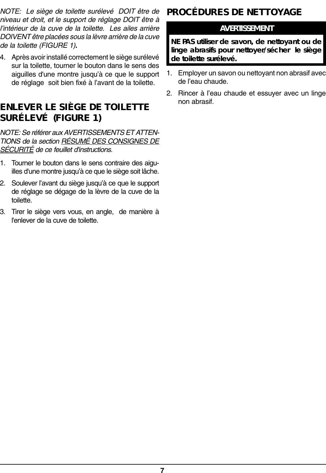 Page 7 of 8 - Invacare Invacare-1391Ap-Users-Manual- 1087195 Invacare-1391ap-users-manual