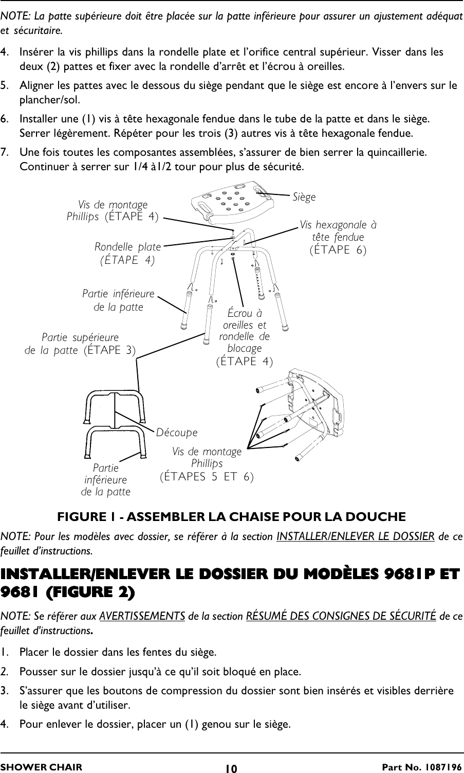 Page 10 of 12 - Invacare Invacare-9680-Users-Manual- 1087196F  Invacare-9680-users-manual