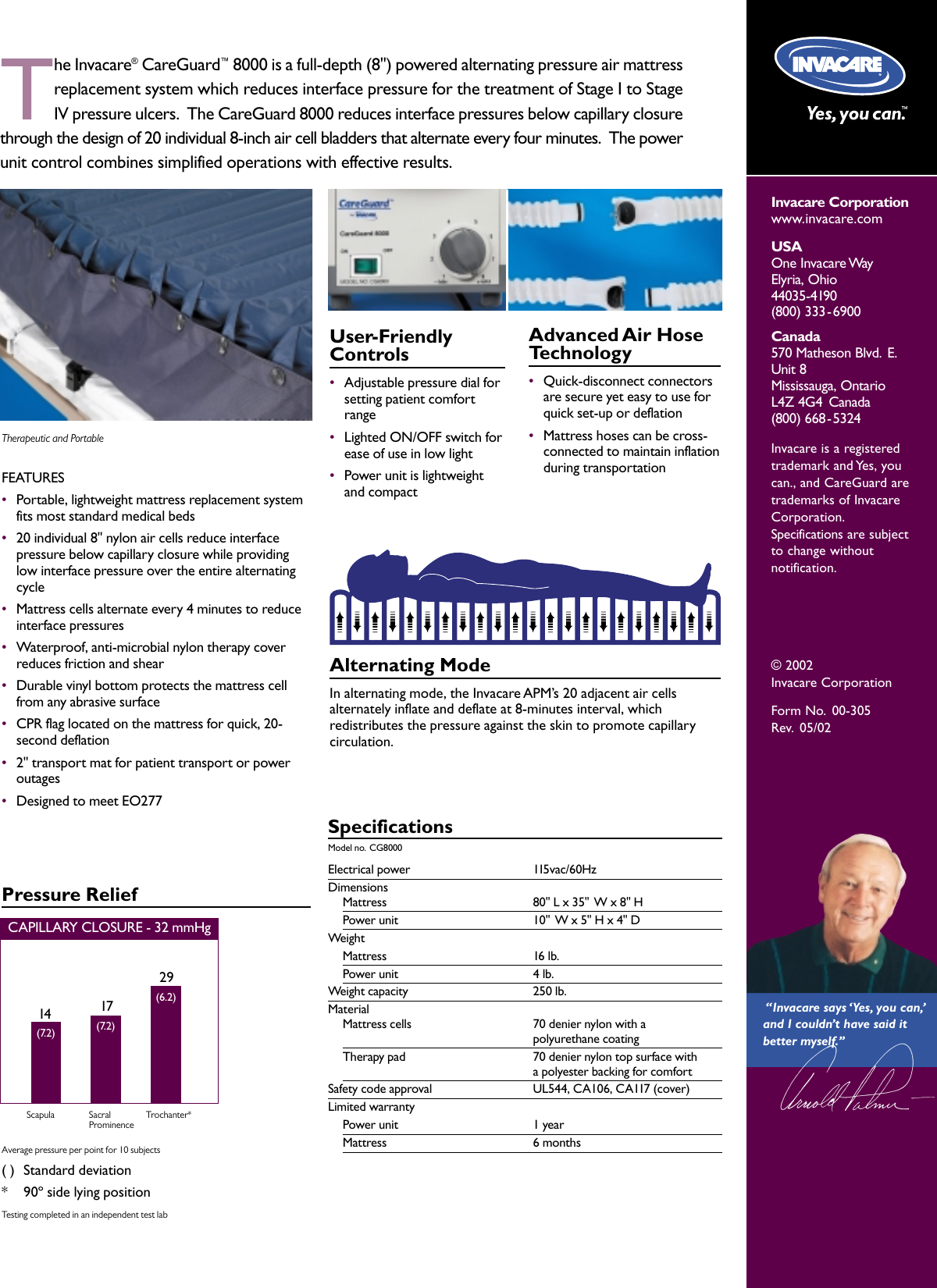Page 2 of 2 - Invacare Invacare-Careguard-8000-Users-Manual- A1889  Invacare-careguard-8000-users-manual