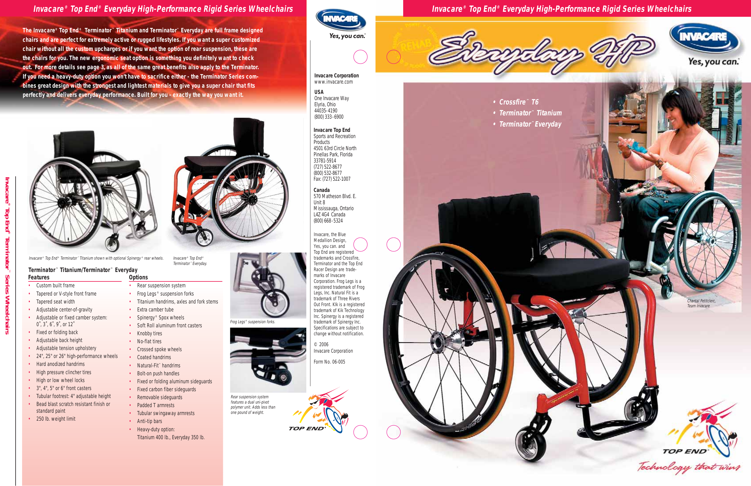 Page 1 of 2 - Invacare Invacare-Everyday-Hp-Crossfire-T6-Users-Manual-  Invacare-everyday-hp-crossfire-t6-users-manual