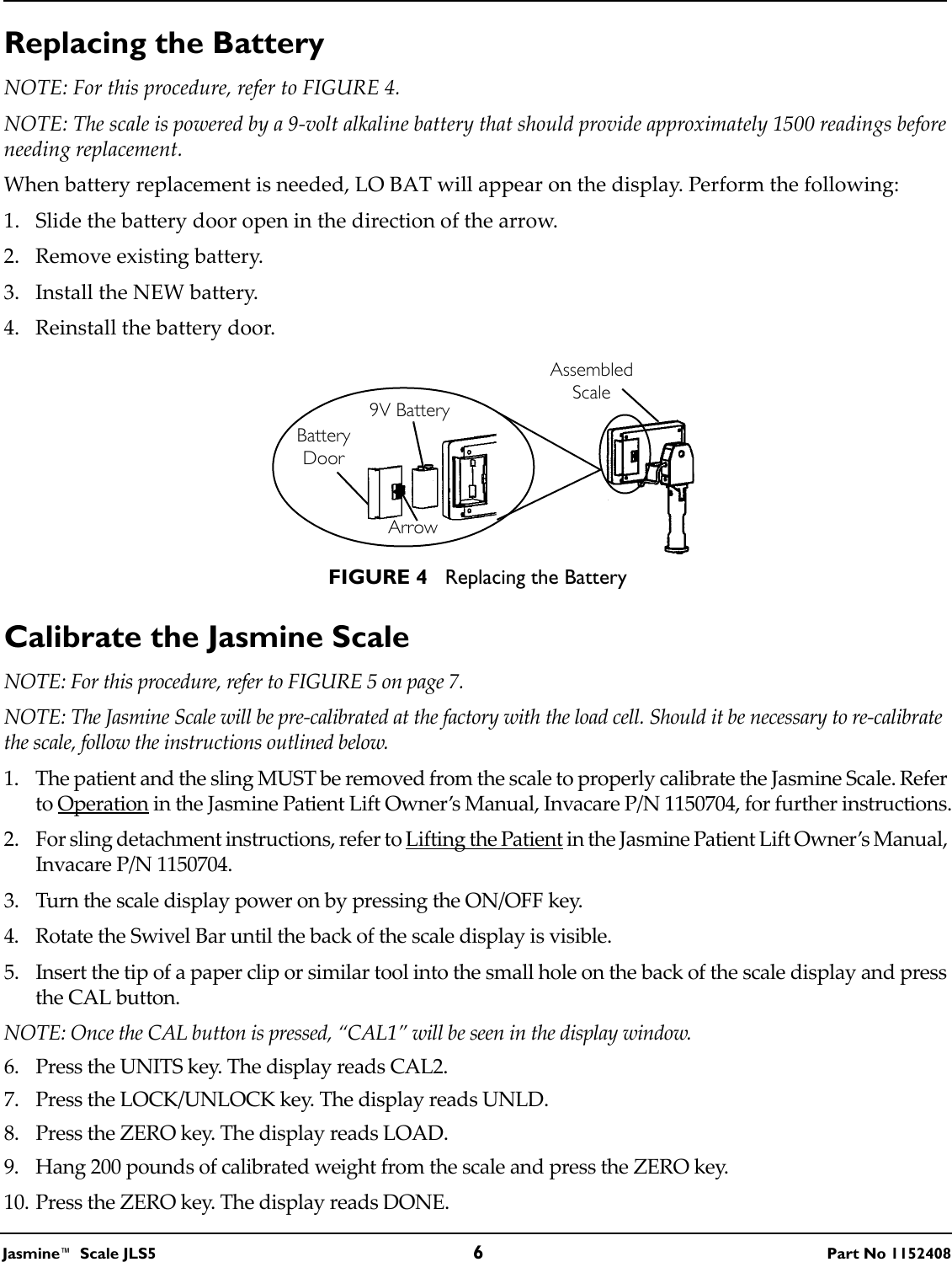 Page 6 of 8 - Invacare Invacare-Jasmine-Jls5-Users-Manual- 1152408B  Invacare-jasmine-jls5-users-manual
