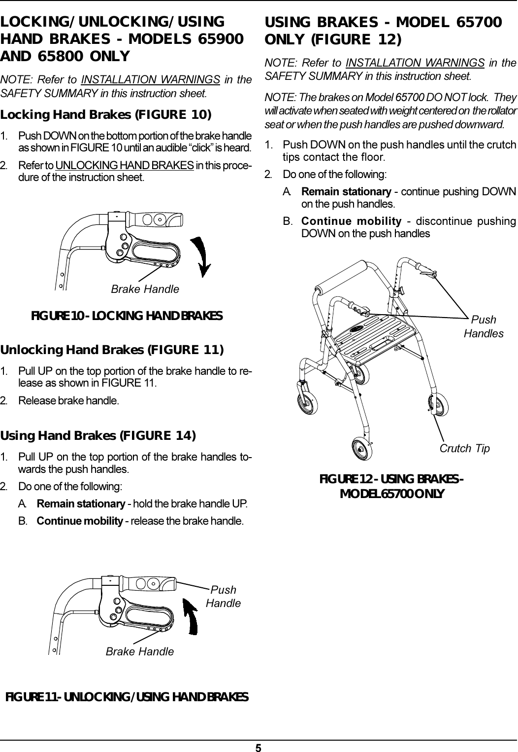 Page 5 of 8 - Invacare Invacare-Rollator-Users-Manual- 1100867B.p65  Invacare-rollator-users-manual