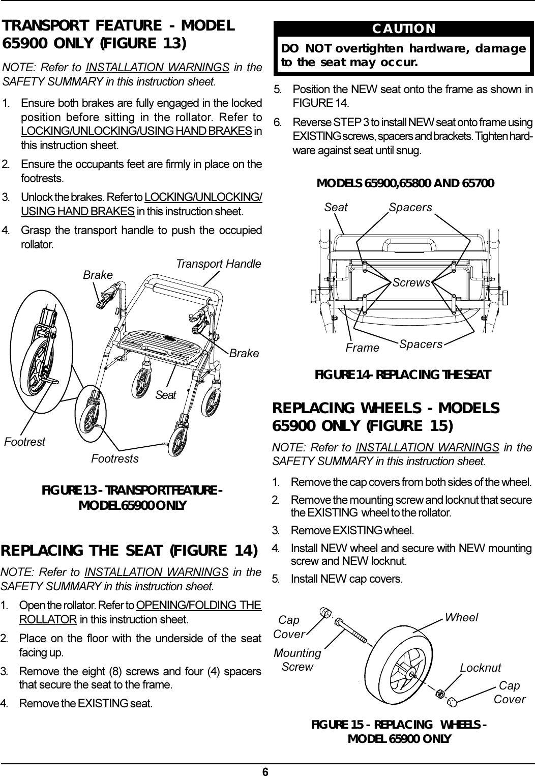 Page 6 of 8 - Invacare Invacare-Rollator-Users-Manual- 1100867B.p65  Invacare-rollator-users-manual