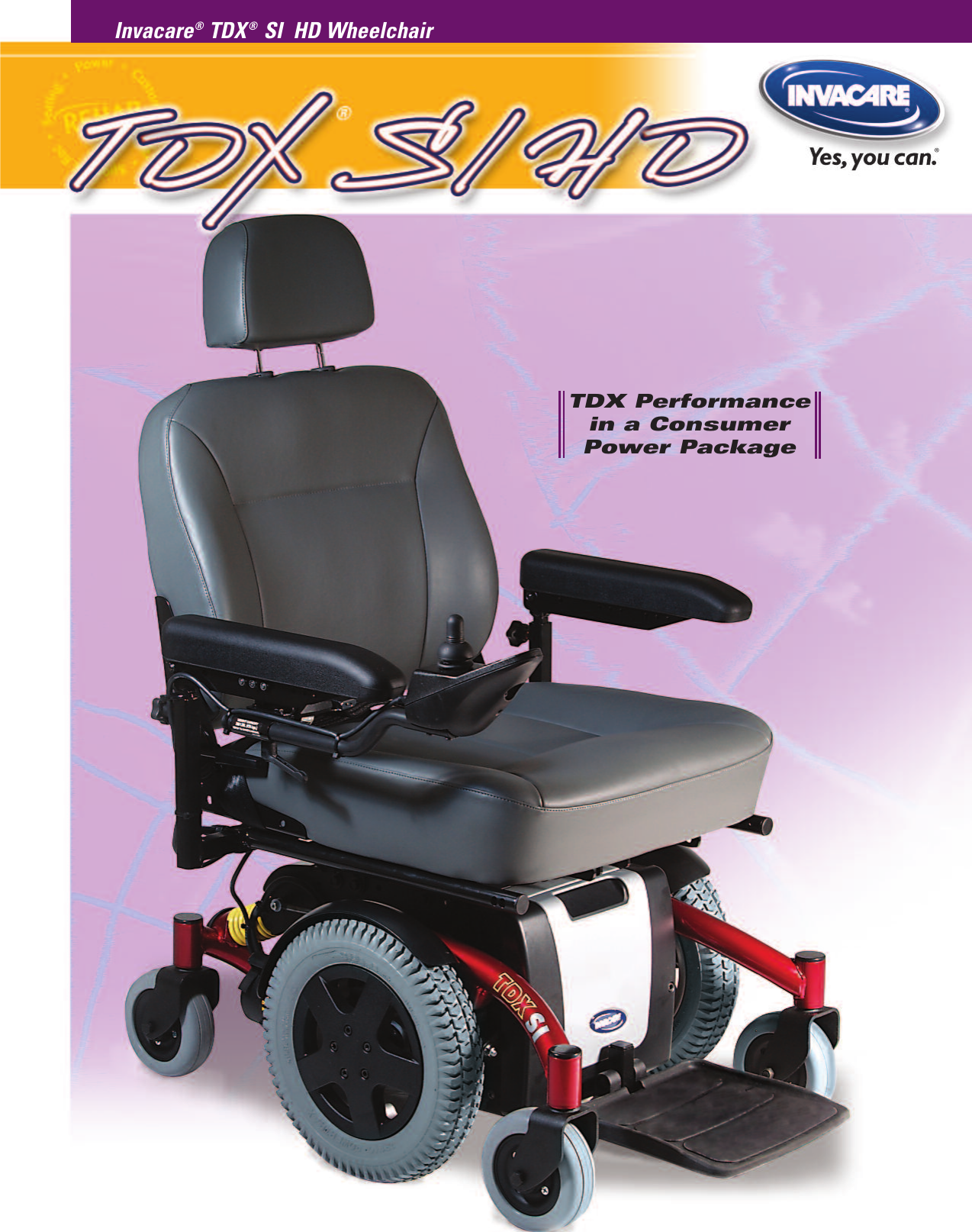 Page 1 of 4 - Invacare Invacare-Tdx-Si-Hd-Users-Manual- 08-060  Invacare-tdx-si-hd-users-manual