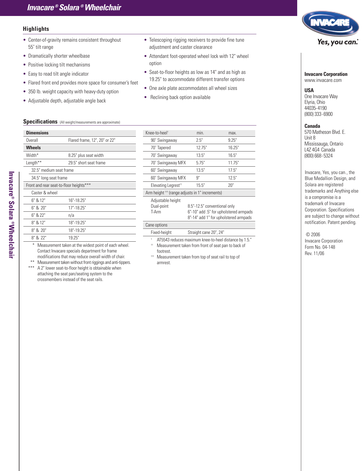 Page 4 of 4 - Invacare Invacare-Wheelchair-Solara-Users-Manual- INV 745 ï 1010_terminator  Invacare-wheelchair-solara-users-manual