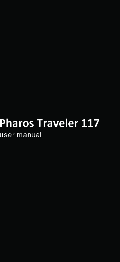 user manualPharos Traveler 117