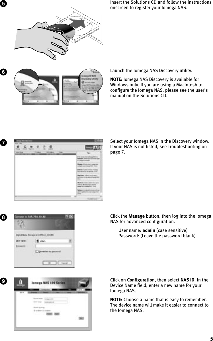 Page 5 of 8 - Iomega Iomega-100D-Users-Manual- NAS 100d QI  Iomega-100d-users-manual