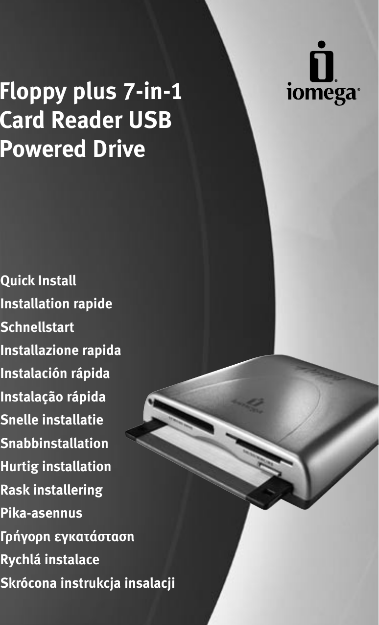 Iomega Floppy Plus 7 In 1 Card Reader Usb Powered Drive Users Manual