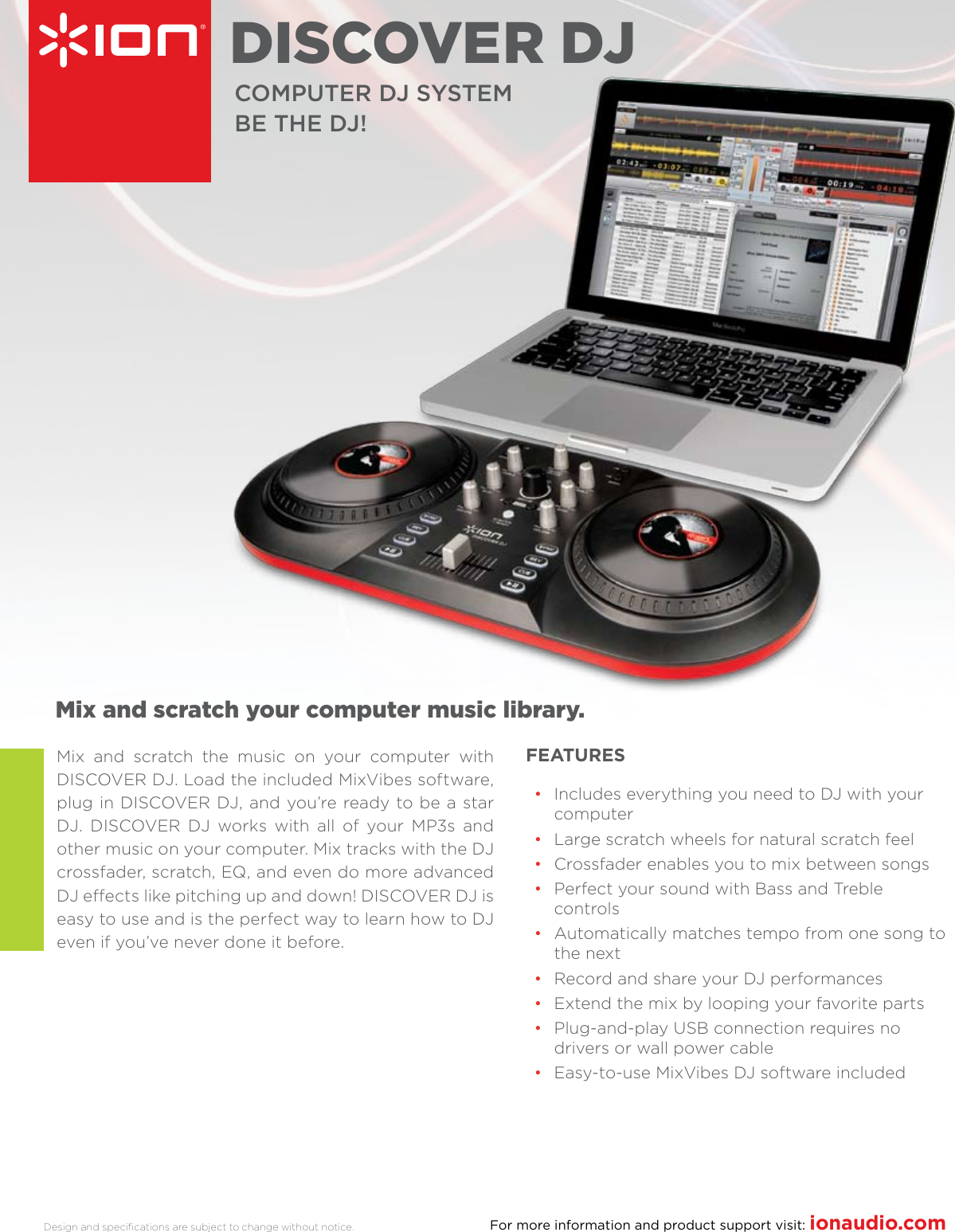 ion discover dj mixvibes software