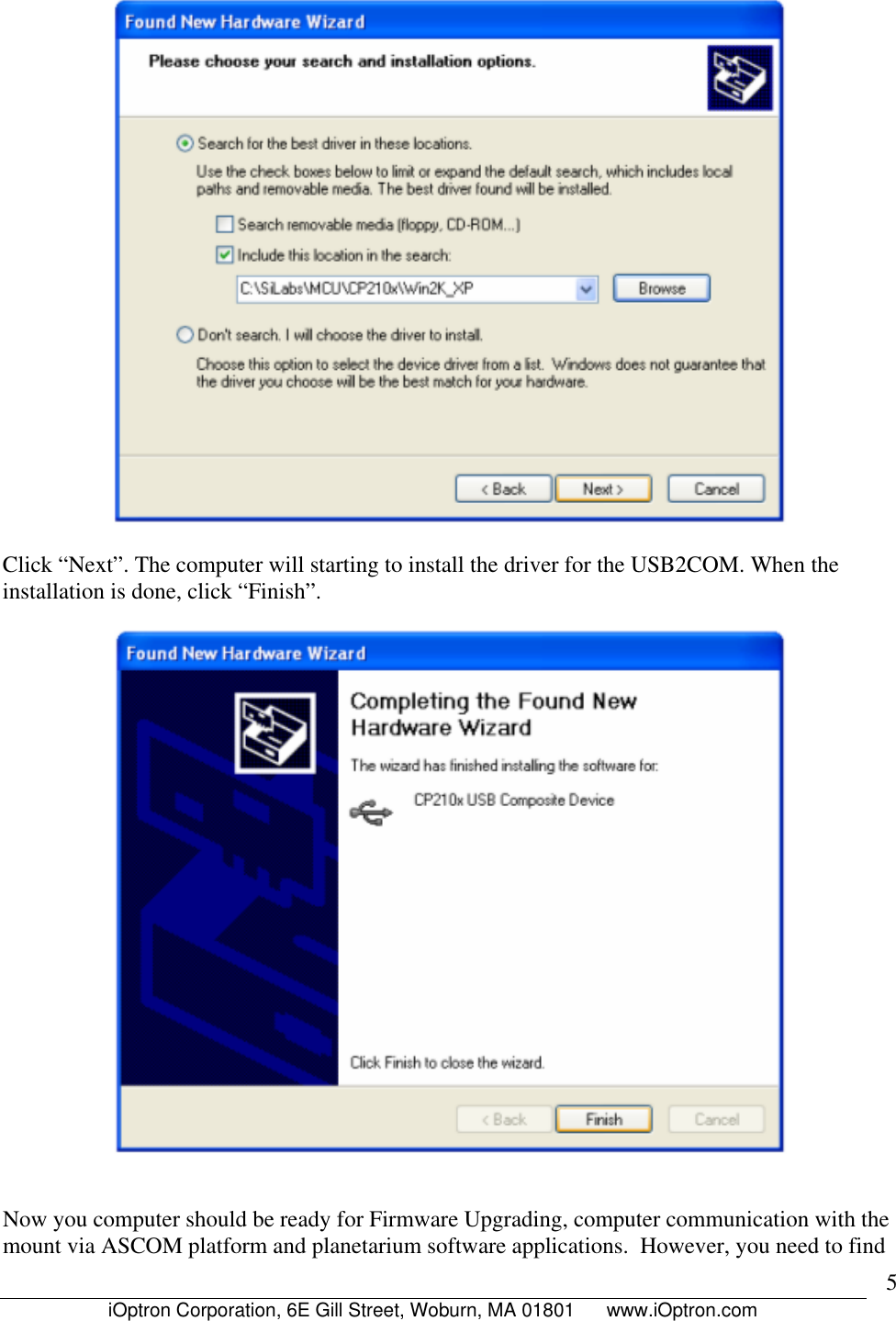 Page 6 of 11 - Ioptron Ioptron-Gotonova-8402A-Users-Manual Flash Upgrade For 8401 And 8402A