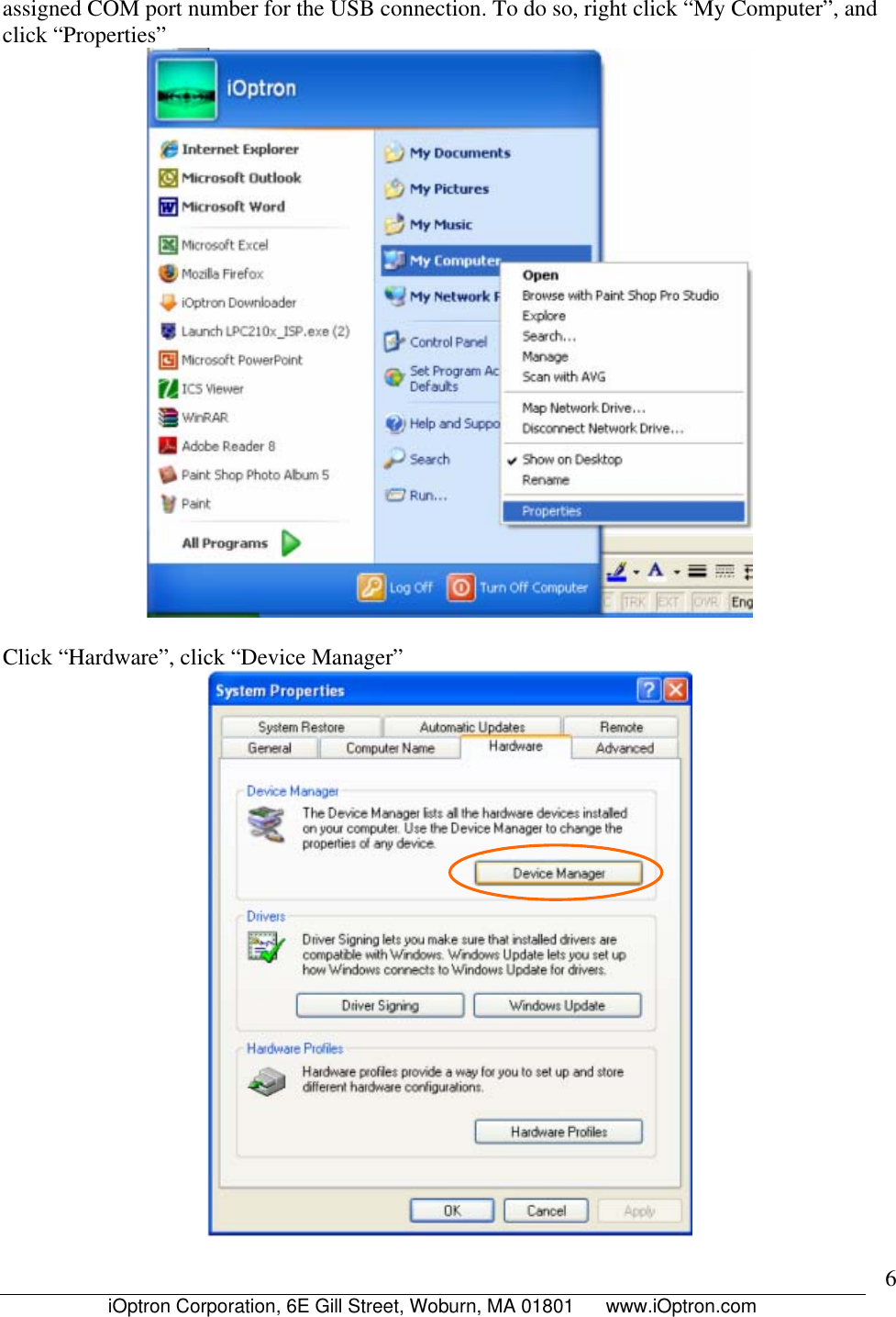 Page 7 of 11 - Ioptron Ioptron-Gotonova-8402A-Users-Manual Flash Upgrade For 8401 And 8402A