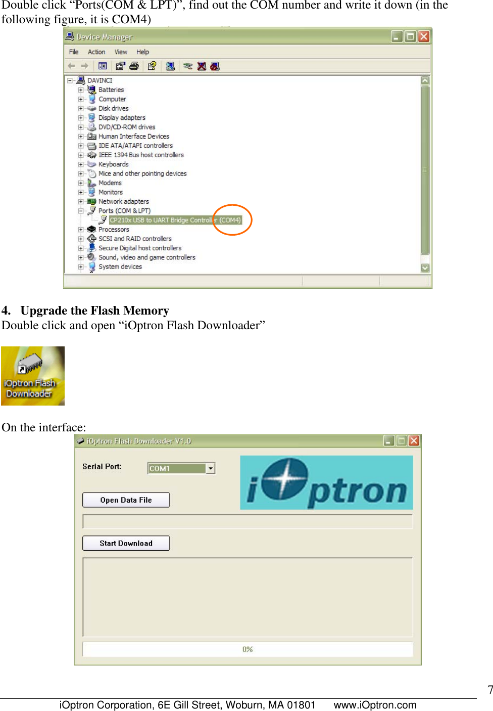Page 8 of 11 - Ioptron Ioptron-Gotonova-8402A-Users-Manual Flash Upgrade For 8401 And 8402A