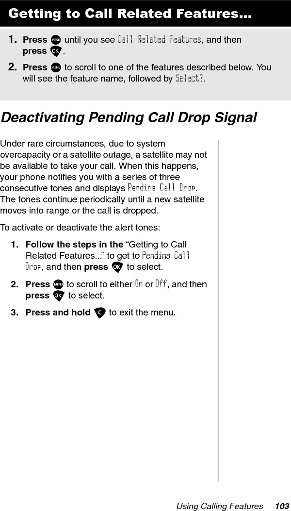 104 Using Calling Features