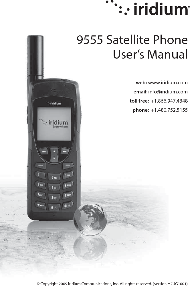 ii         Iridium 9555 Satellite Phone User Manual