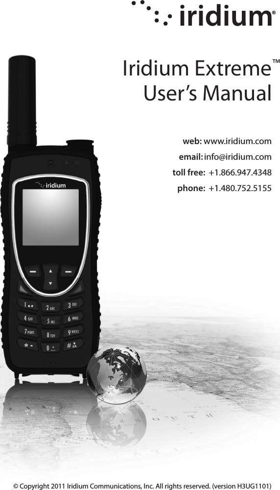 Iridium Satellite 9575 9575 Satellite Phone User Manual Manual part 1