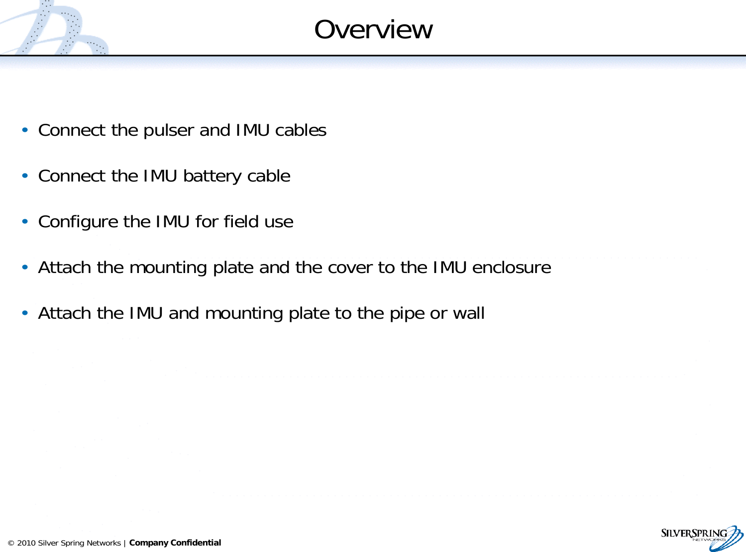 Page 2 of Itron IMU516 RF Module for Utility Gas Meter User Manual single channel IMU installation 2011april06x