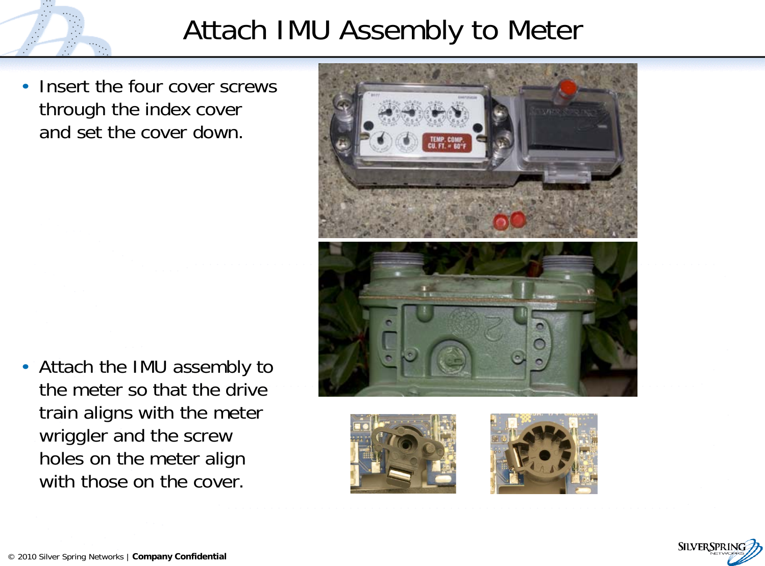 Page 13 of Itron IMU517 Radio Module for Gas Meter User Manual IMUGasInstall 16Feb11x