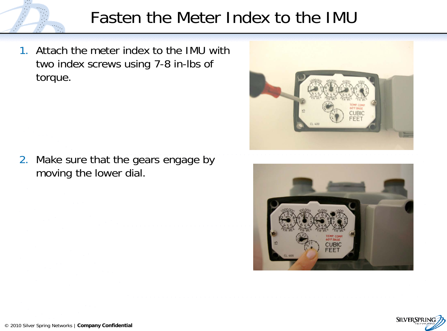Page 24 of Itron IMU517 Radio Module for Gas Meter User Manual IMUGasInstall 16Feb11x