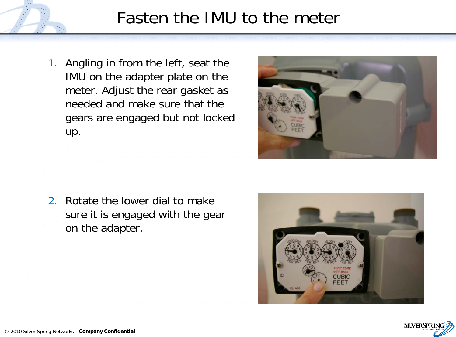 Page 25 of Itron IMU517 Radio Module for Gas Meter User Manual IMUGasInstall 16Feb11x