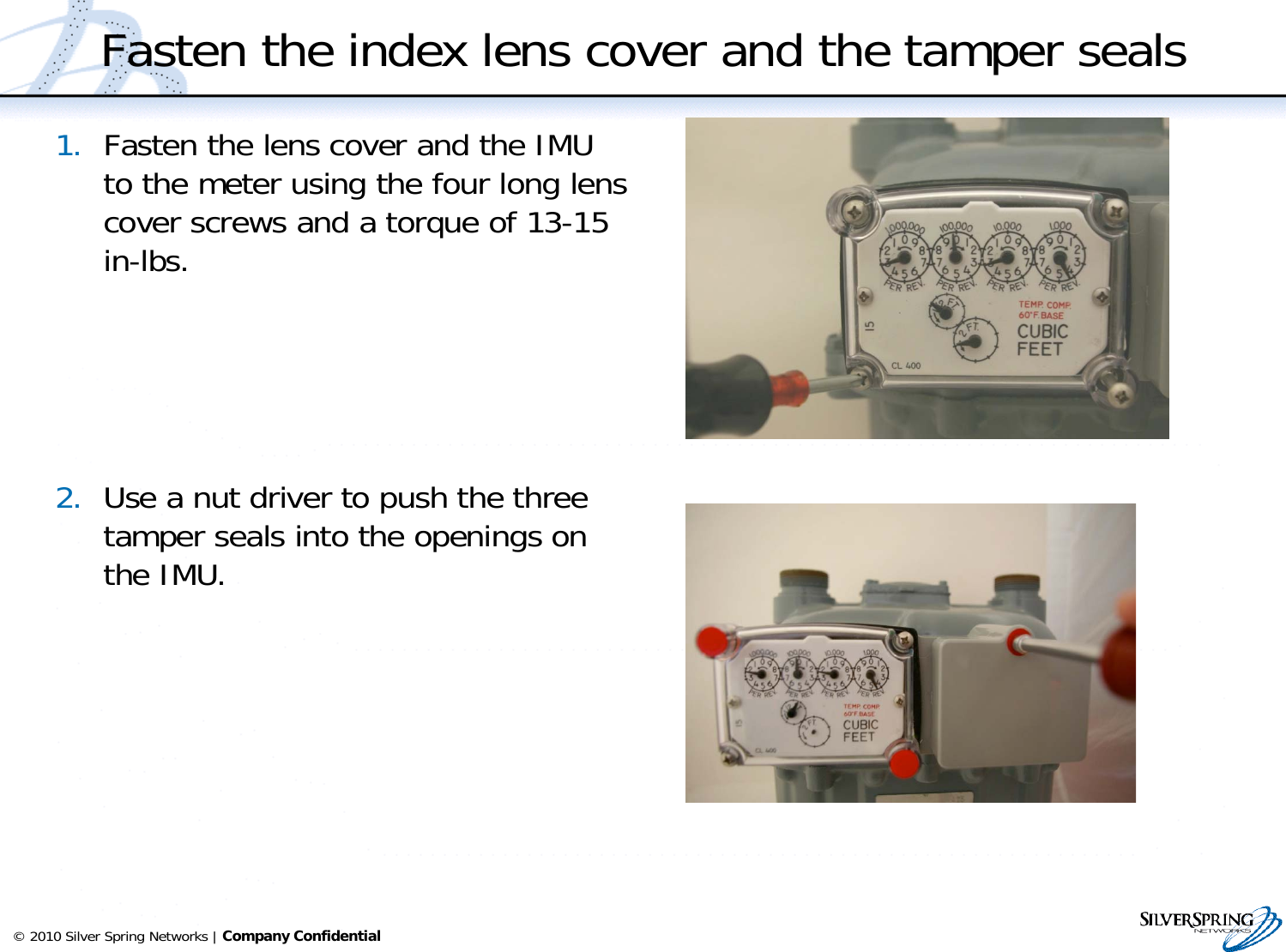 Page 26 of Itron IMU517 Radio Module for Gas Meter User Manual IMUGasInstall 16Feb11x