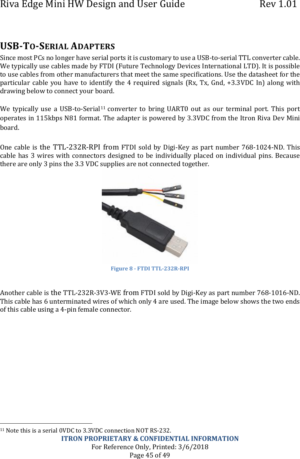 Page 45 of Itron MINI1 Itron Riva Dev Mini User Manual Users Guide