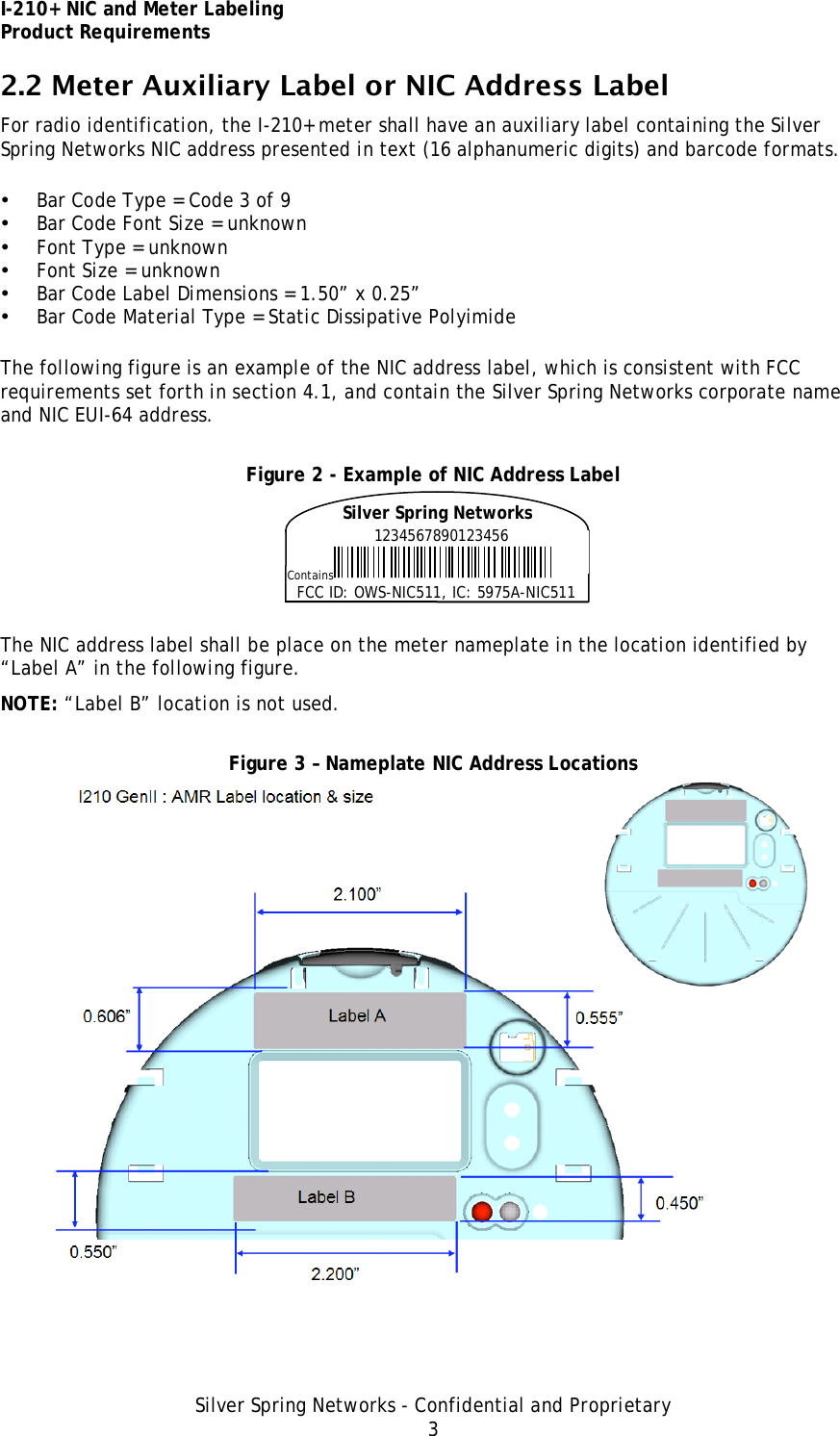 Page 3 of Itron NIC511 Radio Module for Utility Meters User Manual NIC511User